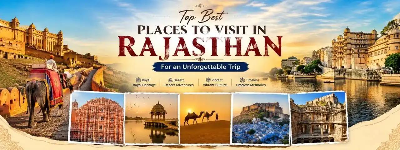 Best places to visit in Rajasthan including Jaipur, Udaipur, Jaisalmer and famous tourist attractions